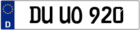 Trailer License Plate